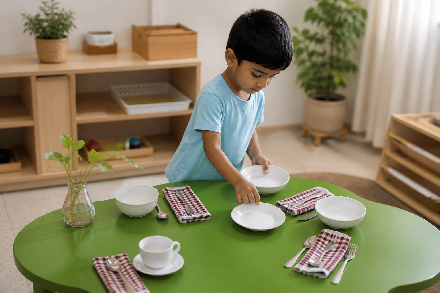 Setting the table